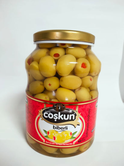 Domat Yeşil Zeytin Biberli 1.2 kg CAM 181-200 Biberli 2XL resmi